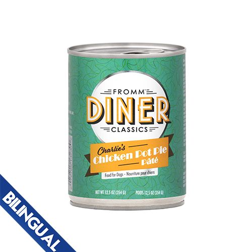 Fromm® Diner Classics Charlie’s Chicken Pot Pie Pâté Wet Dog Food 1 x 12.5 oz
