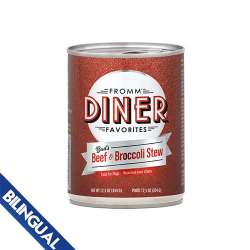 Fromm® Diner Favorites Bud&#39;s Beef &amp; Broccoli Stew Wet Dog Food 1 x 12.5 oz
