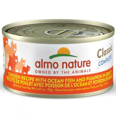 Almo Classic Complete Cat Food - Chicken Recipe With Ocean Fish And Pumpkin In Gravy 1x70g