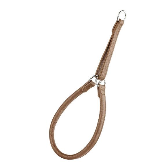 Dogline Round Leather Martingale 14&quot; Brown