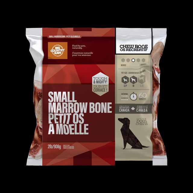 Marrow Bone Small - 2 lb bag / Petit Os à Moelle de Boeuf - sac 2 lb