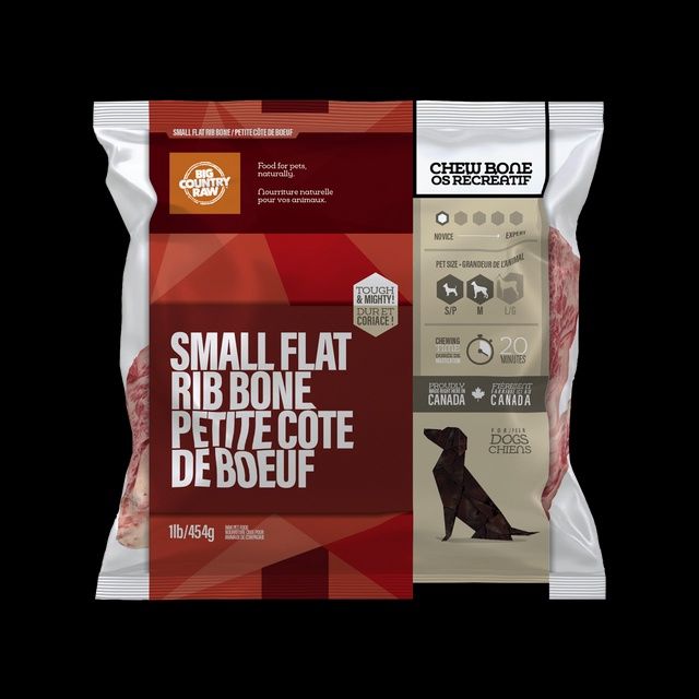 Flat Rib Bone Small - 1 lb bag / Côte de Boeuf Petit - sac 1 lb