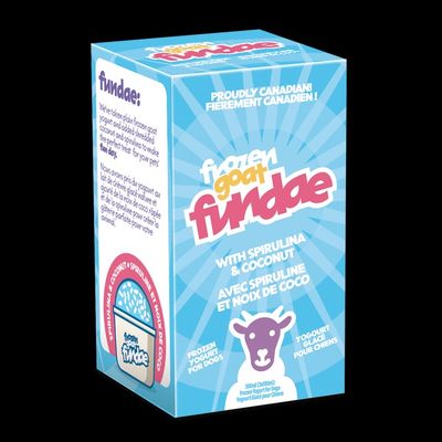 Frozen Goat FUNDAE - Spirulina &amp; Coconut / Spiruline et Noix de Coco - 1 x 100 mL