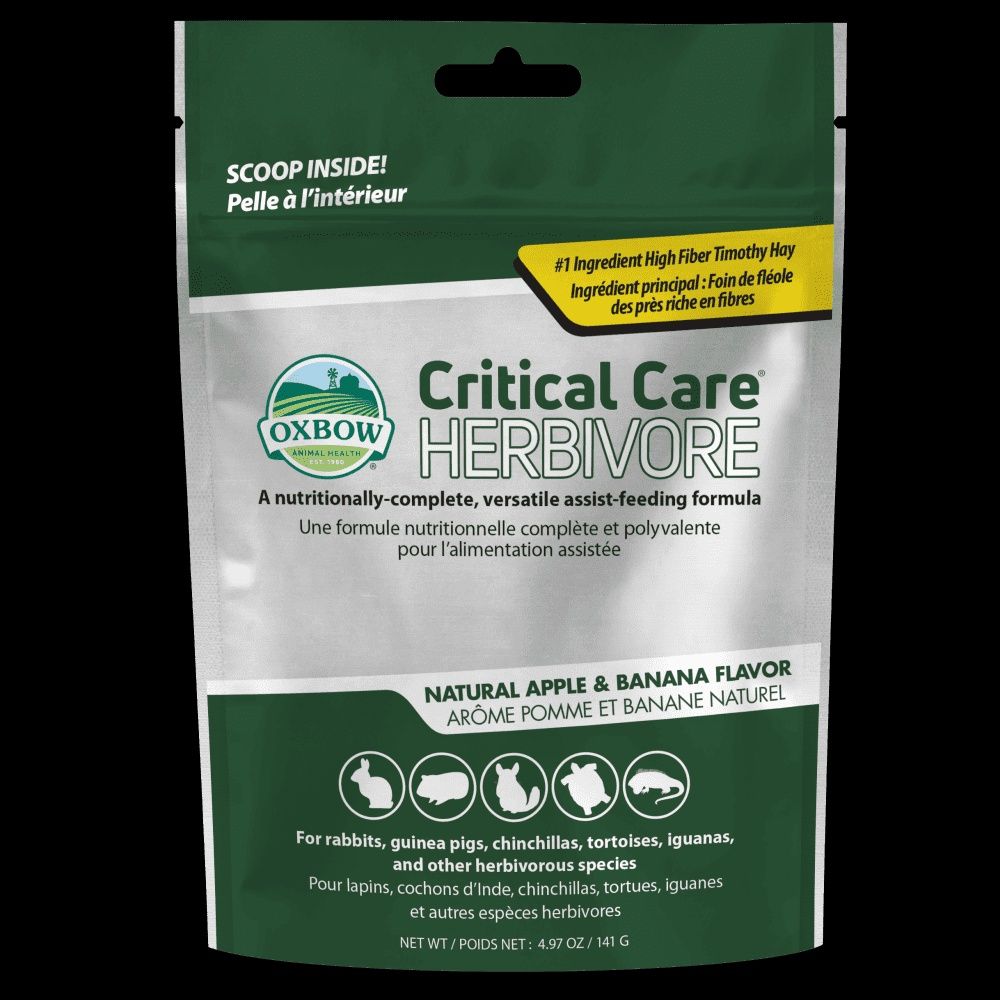 Oxbow Animal Hlth™ Critical Care Herbivore Apple/Banana 141g