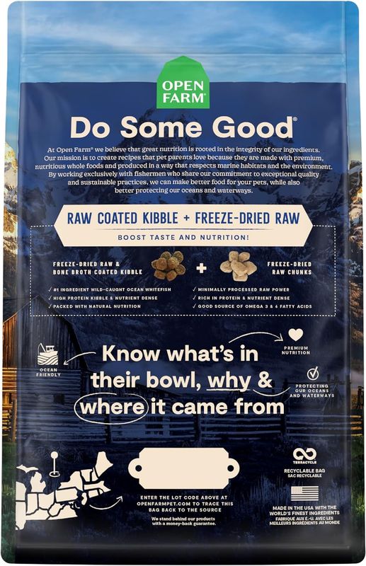 Open Farm Dog - 20 lb - Rawmix Wild-Caught Recipe - Ancient Grain