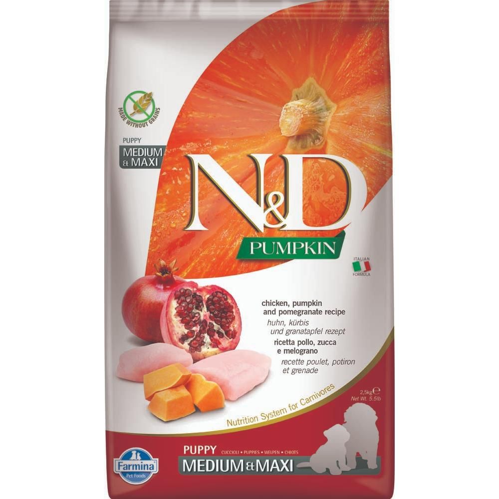 Farmina Chicken Pomegranate Pumpkin Puppy Med/Maxi Dog 2.5kg