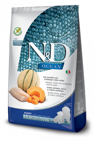 Farmina Ocean Cod Pumpkin &amp; Cantaloupe Puppy Med/Maxi Dog 12kg