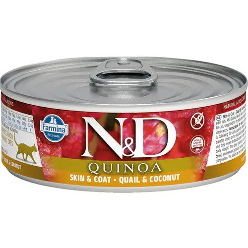Farmina Rawcan Cat Quinoa Skin &amp; Coat Quail And Coconut Cat 1x2.8oz