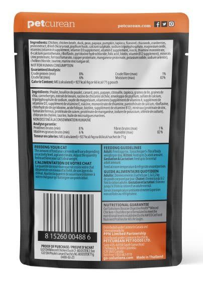 Go Booster Digestive Health Minced Chicken And Duck With Gravy Cat 1x2.5oz