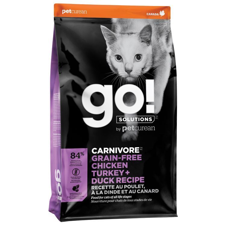 Go Carnivore Grain Free Chicken Turkey Duck Cat 3lb