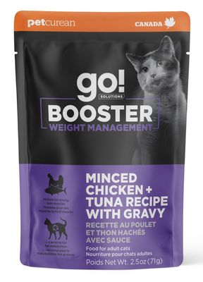 Go Booster Weight Management Minced Chicken And Tuna With Gravy Cat 1x2.5oz
