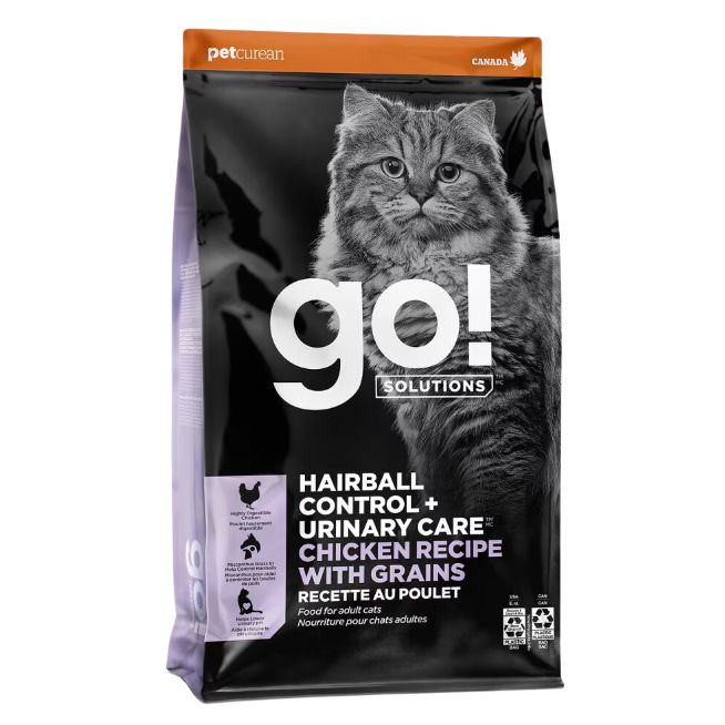 Go Hairball Control + Urinary Care Chicken Recipe with Grains Cat 3lb (Cs=6)