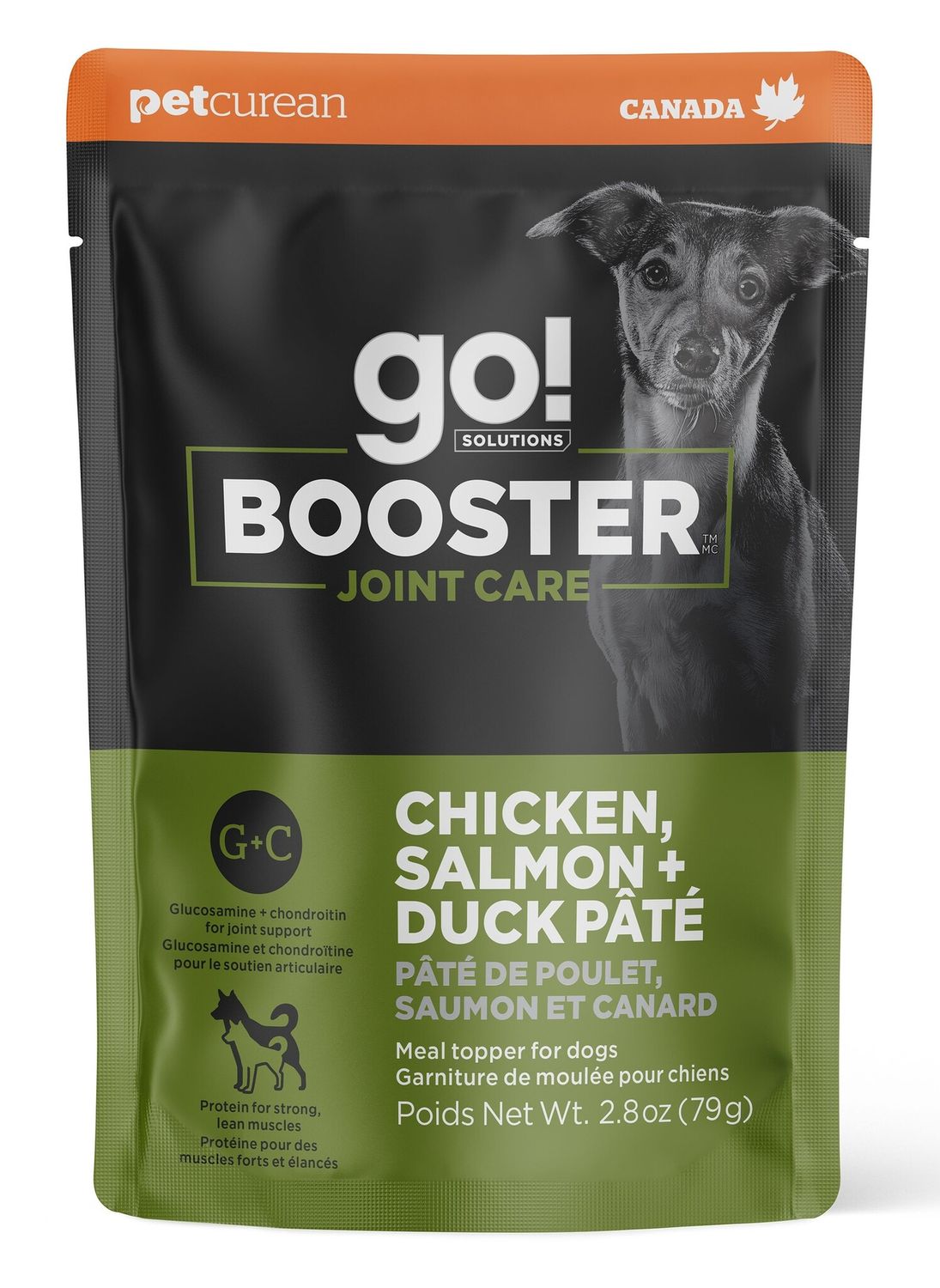Go Booster Joint Care Chicken, Salmon And Duck Pate Meal Topper Dog 1x2.8oz