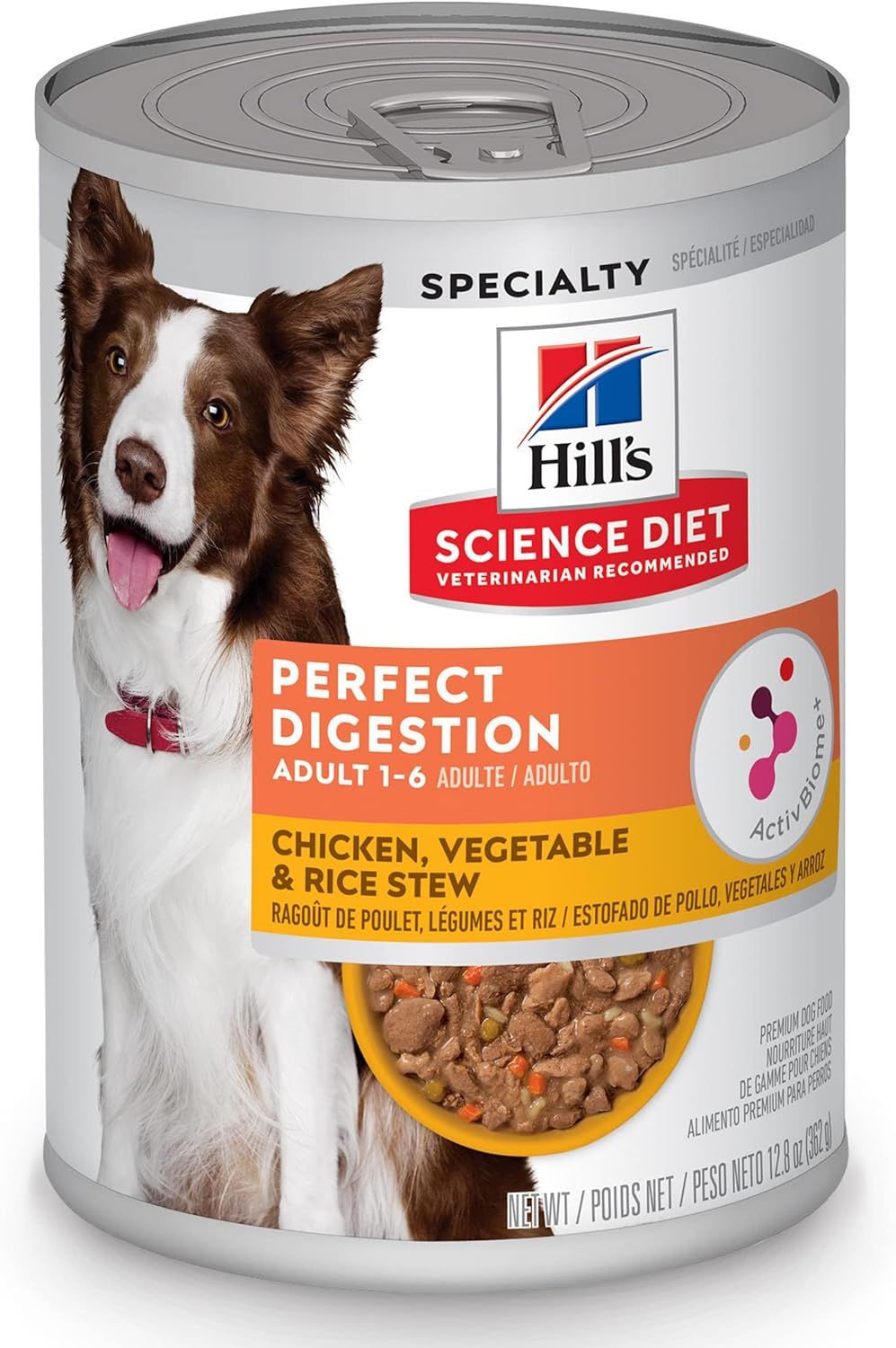Hills Digestion Dog CKN Veg 1/12.8oz