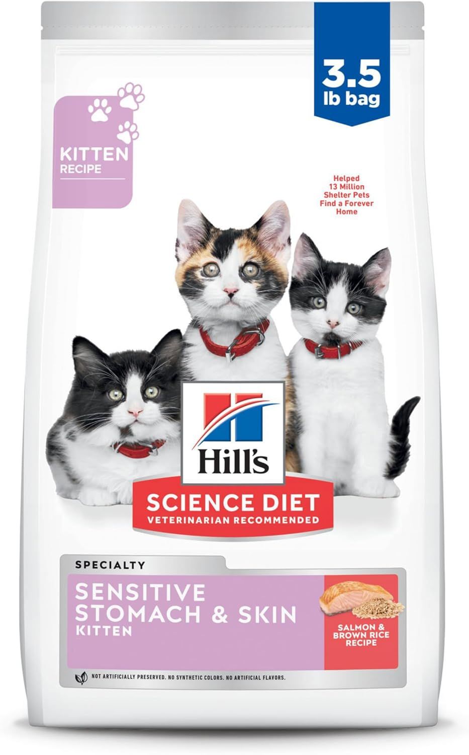 Hills Kitten Sensitive Stomach Skin SMN 3.5LB