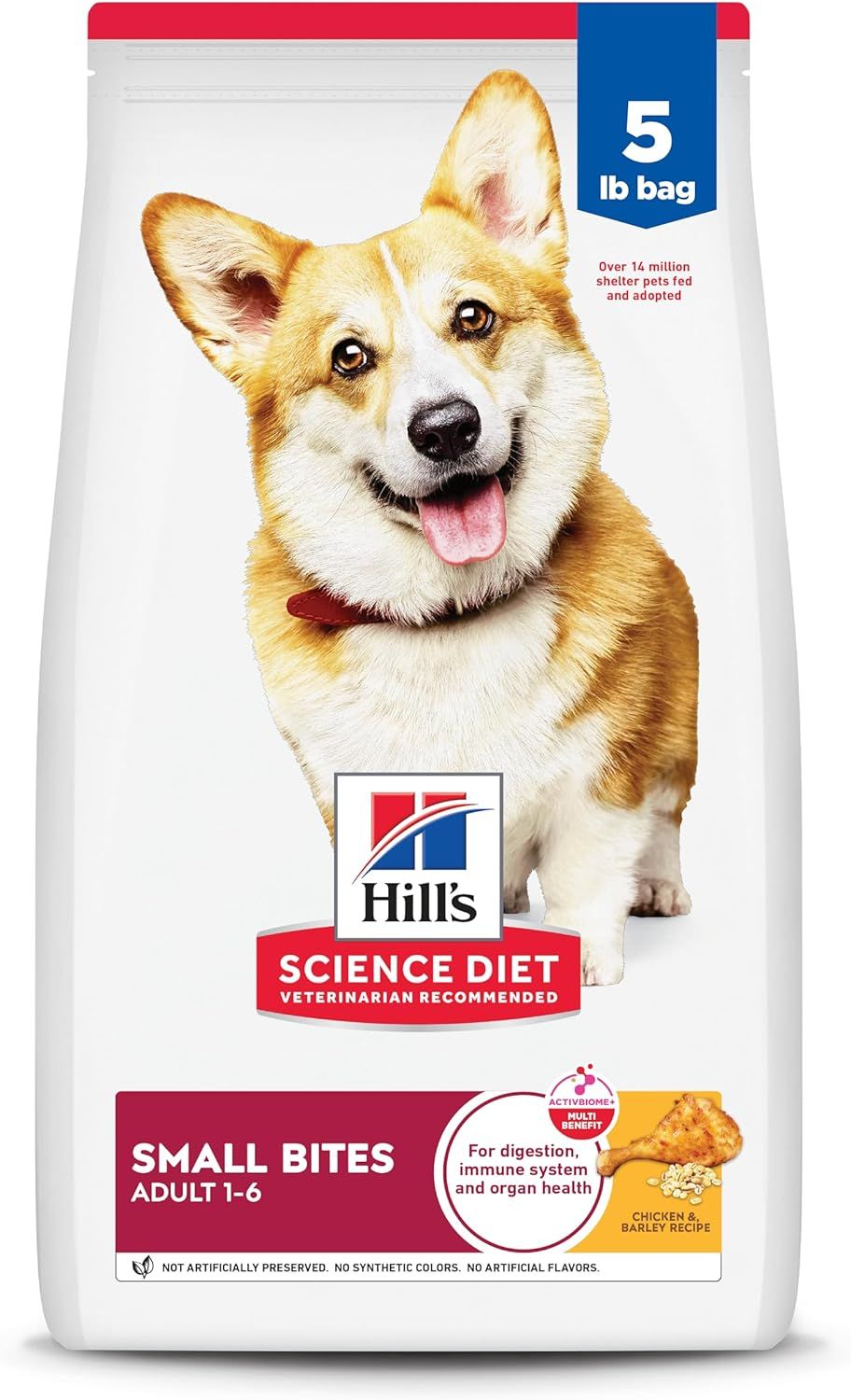 Hill&#39;s Science Diet Dog Small Bites Chicken &amp; Barley 5LB