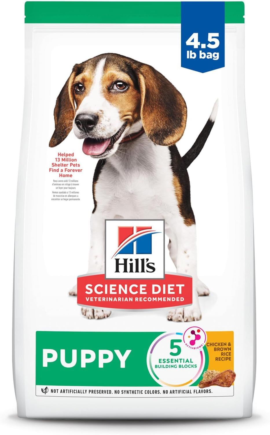 Hill&#39;s Science Diet Puppy Chicken &amp; Brown Rice 4.5LB