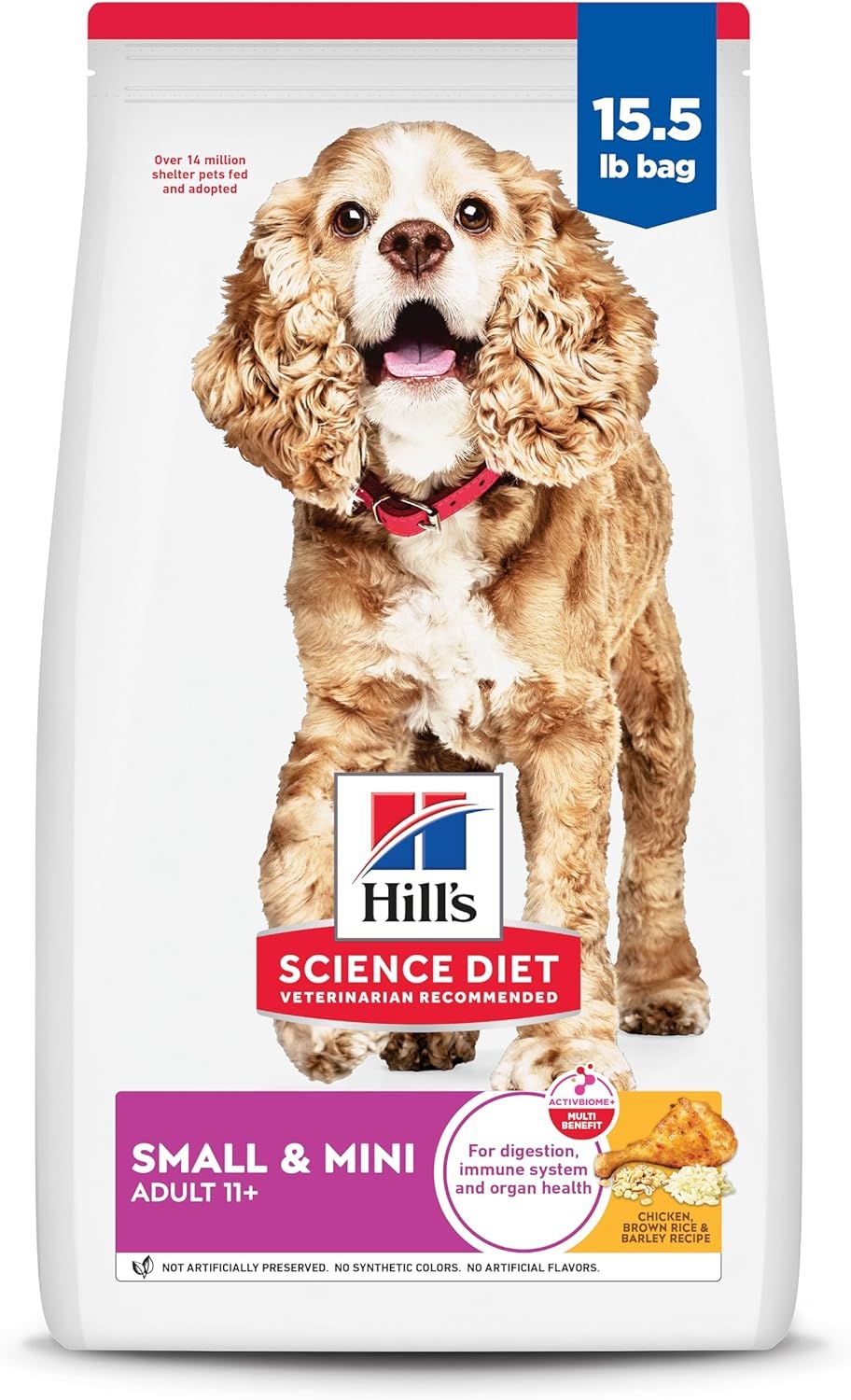 Hills SR 11+ Dog Small Mini CKN 15.5LB
