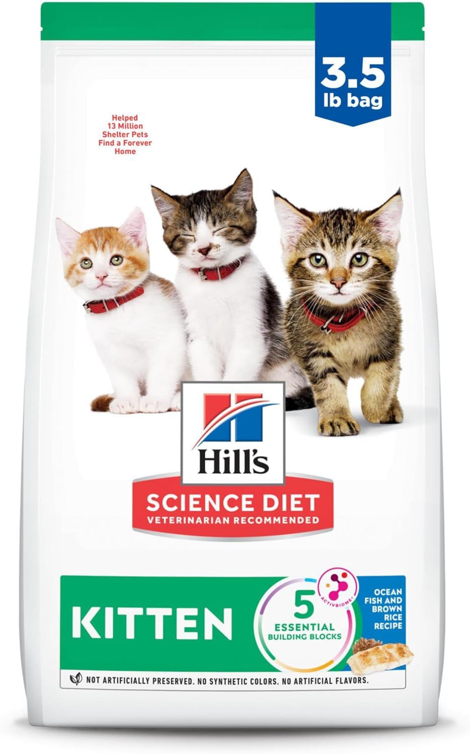 Hill&#39;s Science Diet Kitten Ocean Fish &amp; Brown Rice 3.5LB