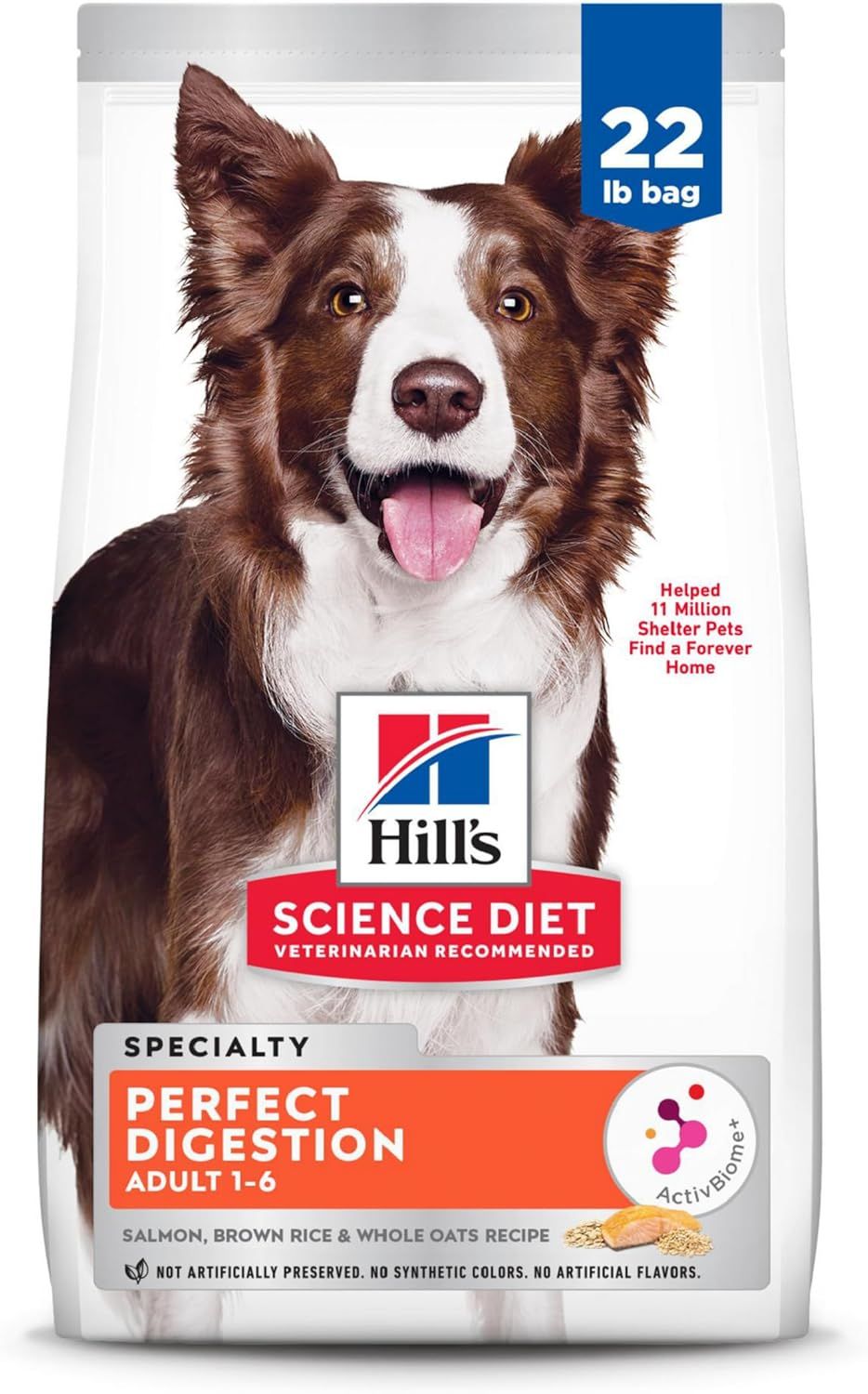 Hill&#39;s Science Diet Perfect Digestion Dog Salmon Whole Oats &amp; Brown Rice 22LB