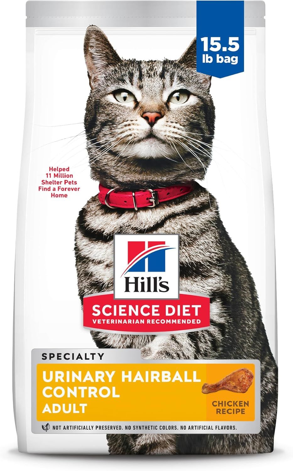 Hill&#39;s Science Diet Urinary &amp; Hairball Control Cat Chicken 15.5LB