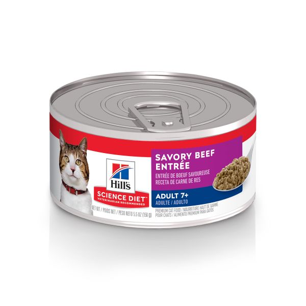 Hills SR 7+ Cat Beef Entree 1/5.5oz