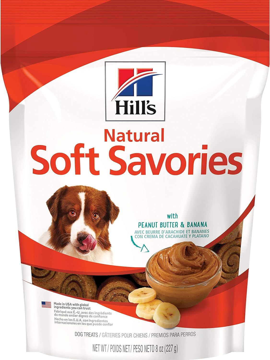 Hill&#39;s Science Diet Natural Soft Dog Treats with Peanut Butter &amp; Banana 8oz