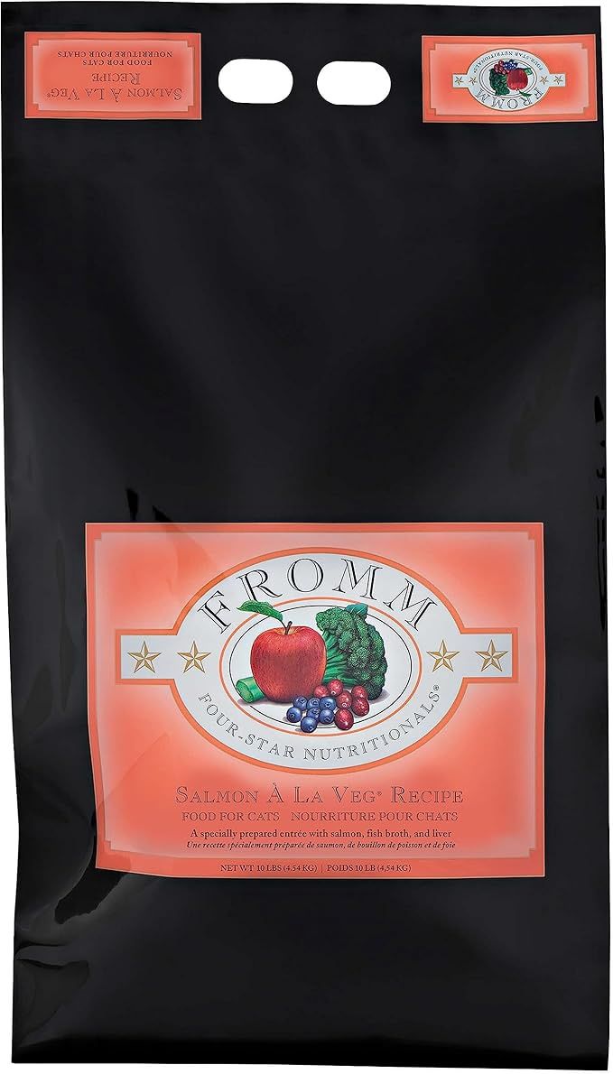 Fromm Four-Star Nutritionals Salmon A La Veg Cat Food - Premium Dry Cat Food - Salmon Recipe s 4lb