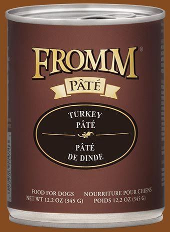 Fromm Gold Wet Dog Food with Grain - Turkey Pate 12.2 oz