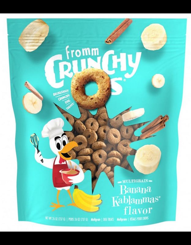 Fromm Crunchy-O&#39;s Dog Treats | Multigrain Banana Kablammas 26 oz