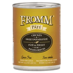Fromm Gold Chicken &amp; Sweet Potato Pate Canned Dog Food 12.2oz