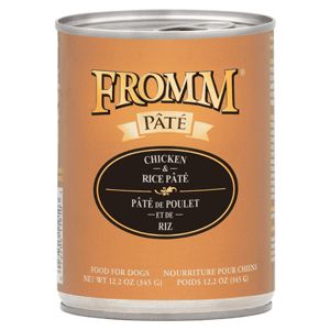 LFromm Gold Chicken &amp; Rice Pate Canned Dog Food 12,2oz