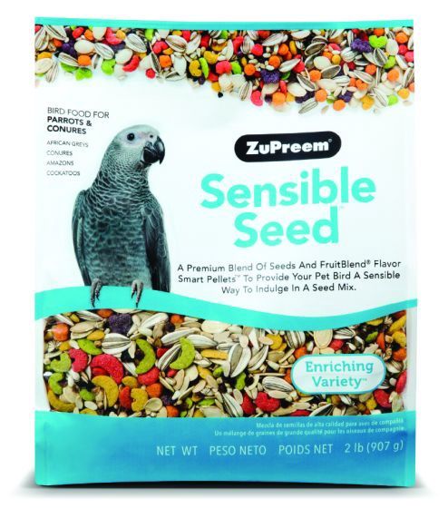 ZuPreem "Sensible Seed" Food For Conure, Small Cockatoos &amp; Other Medium To Large Parrot 2lbs (Cs=12)
