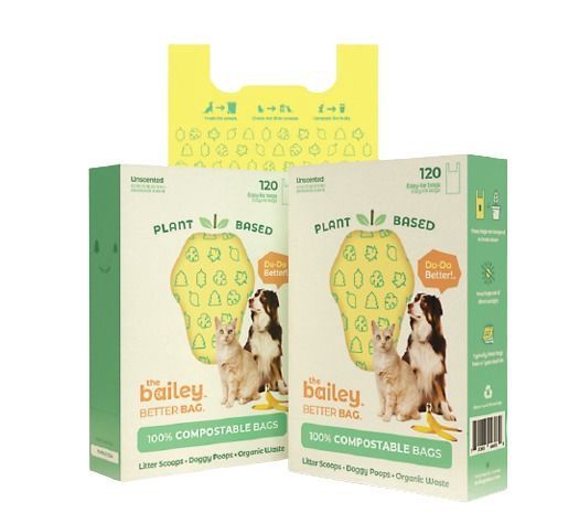 Bailey Better Bags - 100% Compostable &amp; Plant-Based Easy Tie Bags 120pk