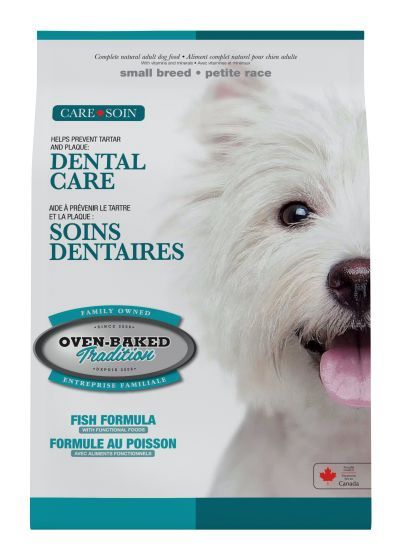 Skip to the end of the images gallery Skip to the beginning of the images gallery Oven-Baked Tradition Small Breeds Dental Care Fish Dog 4lb