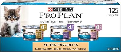 Purina Pro Plan Focus Kitten Favorites Variety Pack Wet Cat Food, 3 oz.
