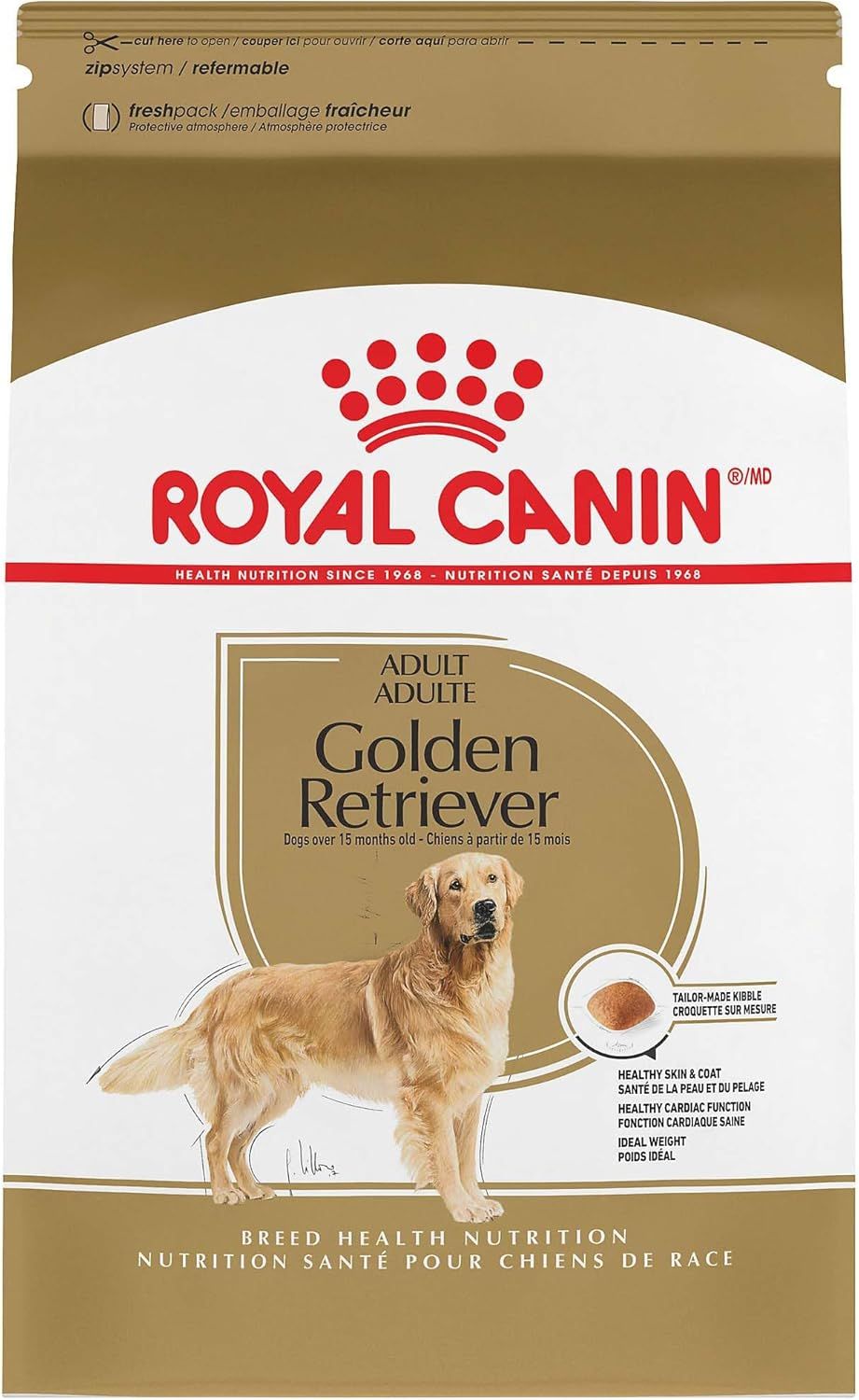 Royal Canin Golden Retriever Adult Dry Dog Food, 30 lb bag