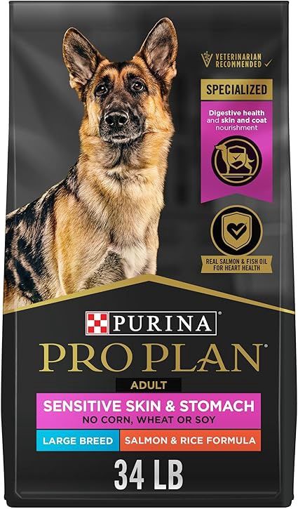 Purina Pro Plan Sensitive Skin &amp; Stomach Large Breed Dry Dog Food, Salmon - 15.4 kg Bag