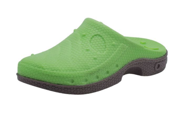 Bud&#39;Z Floating Rubber Dog Toy With Squeaker - Sandal Green Dog 8in 1pc
