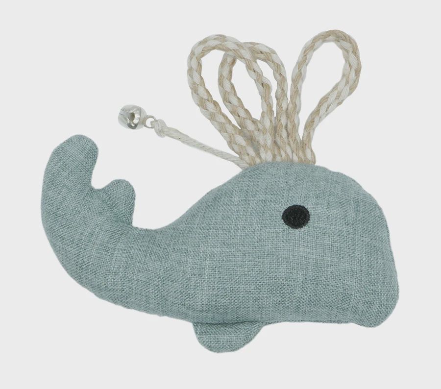 Bud&#39;Z Recycled Fabric Cat Toy - Whale Cat 4in 1pc