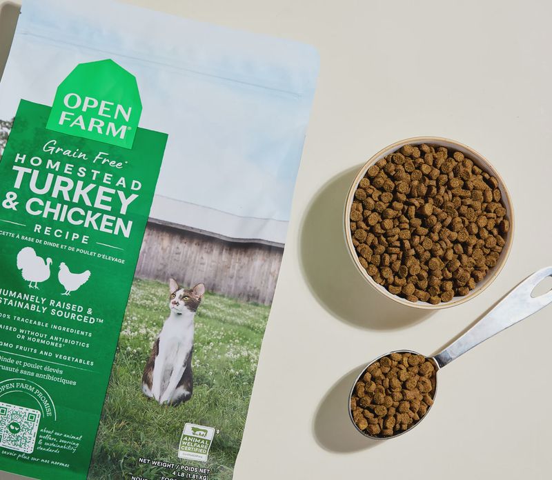 Open Farm cat---2lb---homestead-turkey--chicken-grain-free-kibble