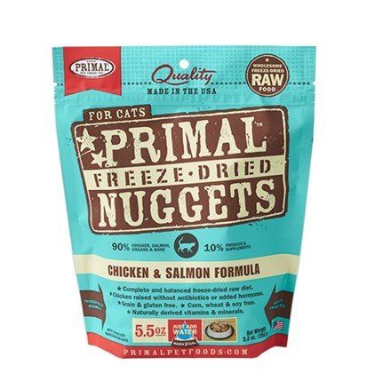 Primal Freeze Dried Chicken And Salmon Nuggets Cat 5.5oz