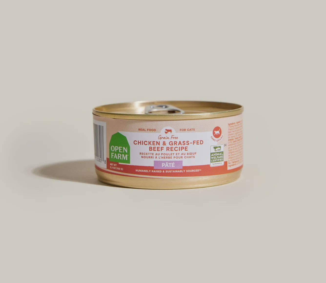 Chicken &amp; Grass-Fed Beef Pâté for Cats-5.3oz