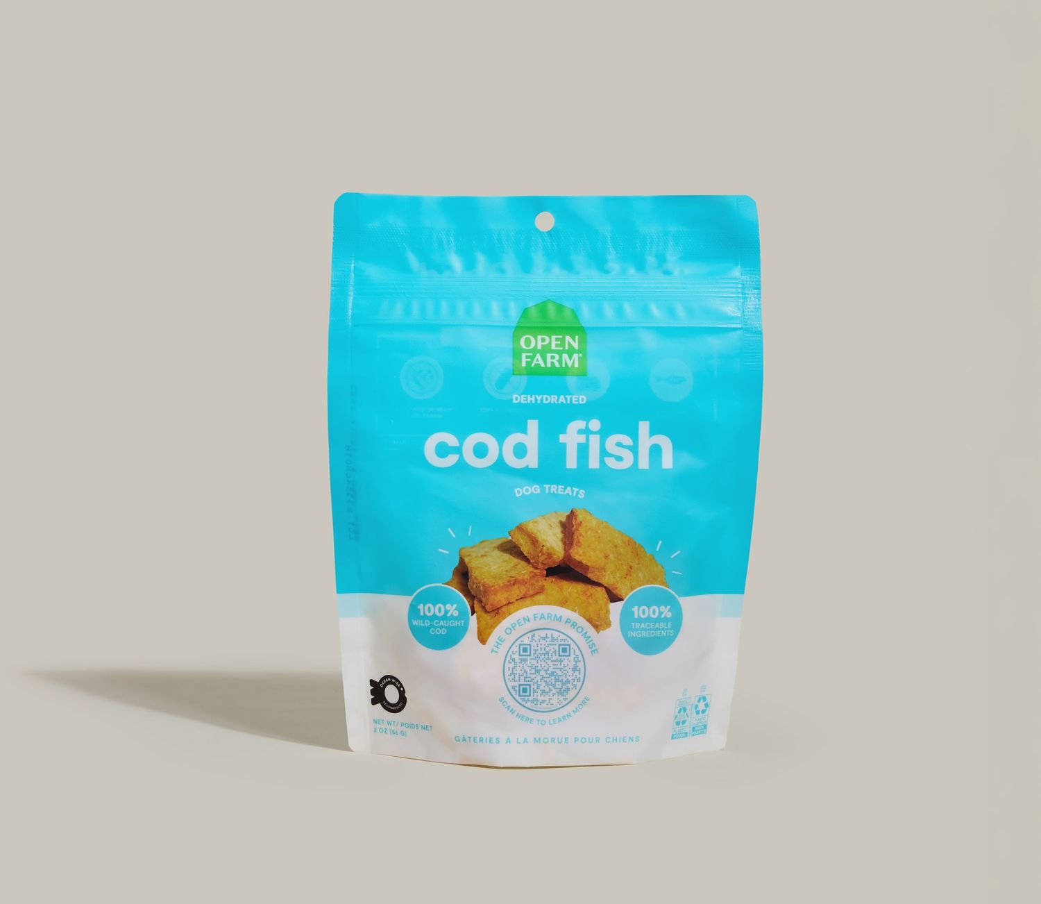 Dehydrated Cod Fish Treat - 2.25oz (Dog) - New