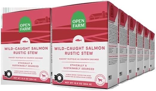 Open Farm, Rustic Stew Wild-Caught Salmon Recipe Wet Dog Food, 12.5 Ounce