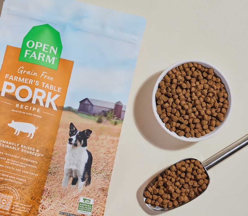 Open Farm dog---22lb---farmers-market-pork-grain-free-kibble
