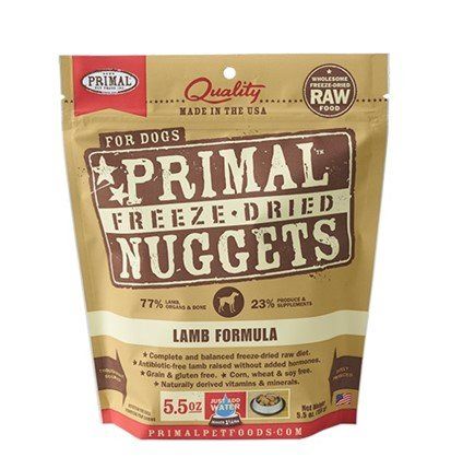 Primal Freeze Dried Lamb Nuggets Dog 5.5oz