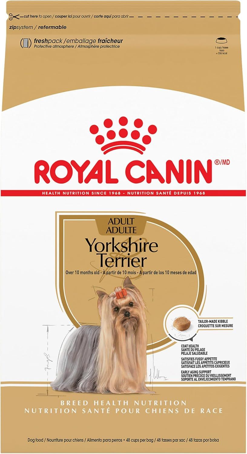 Royal Canin Breed Health Nutrition Yorkshire Terrier Adult Dry Dog Food, 2.5-Pound