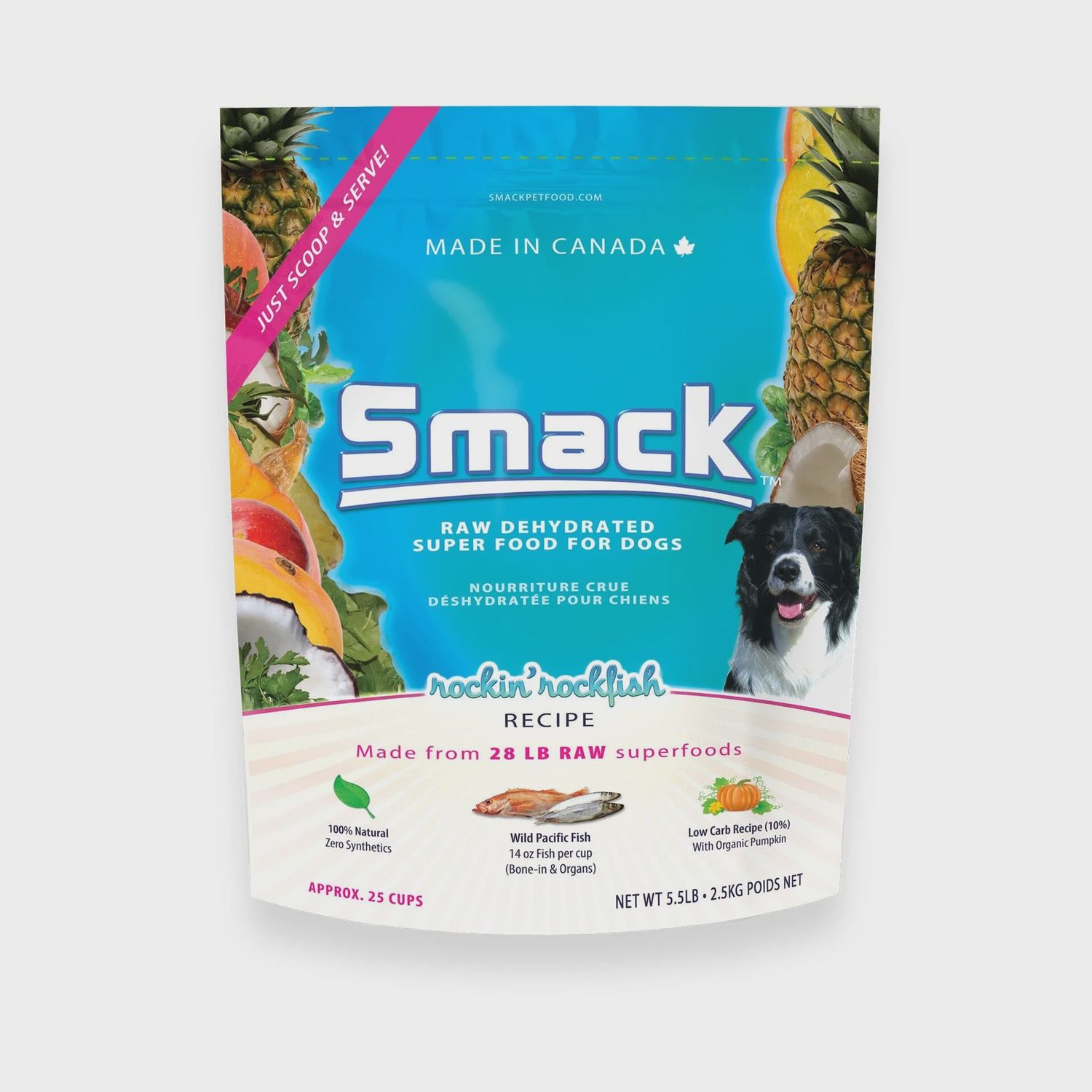 Smack raw dehydrated  rockin rockfish 2.5kg