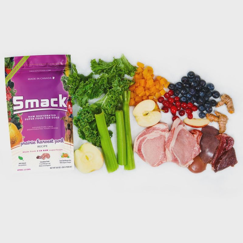 Smack raw Dehydrated prairie harvest pork 2.5kgs